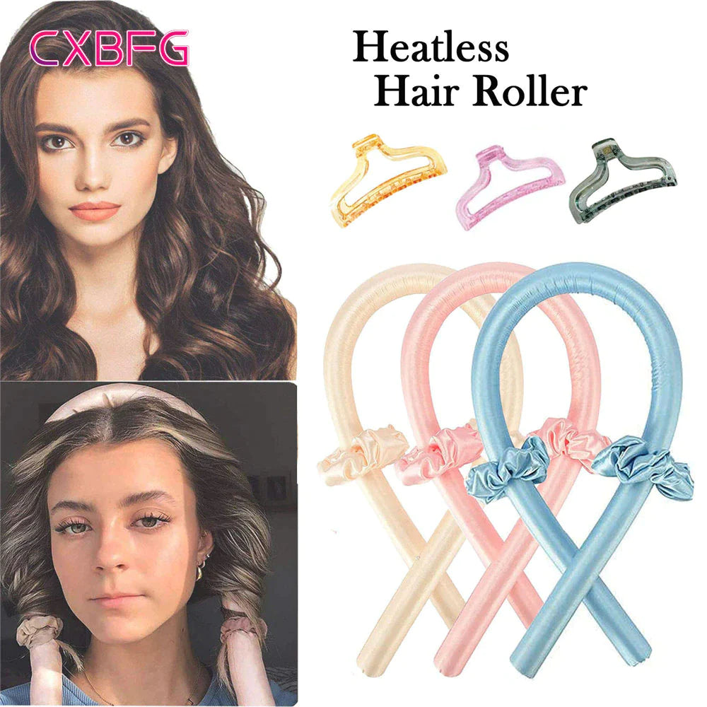 SilkDream™ Heatless Curling Ribbon – No-Heat Hair Curler Headband for Soft, Effortless Curls