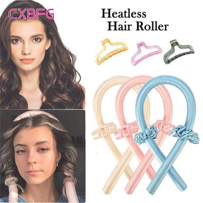SilkDream™ Heatless Curling Ribbon – No-Heat Hair Curler Headband for Soft, Effortless Curls