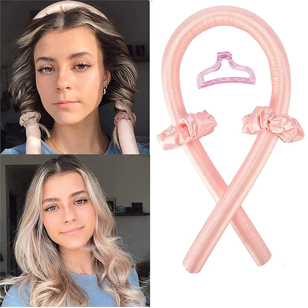 SilkDream™ Heatless Curling Ribbon – No-Heat Hair Curler Headband for Soft, Effortless Curls