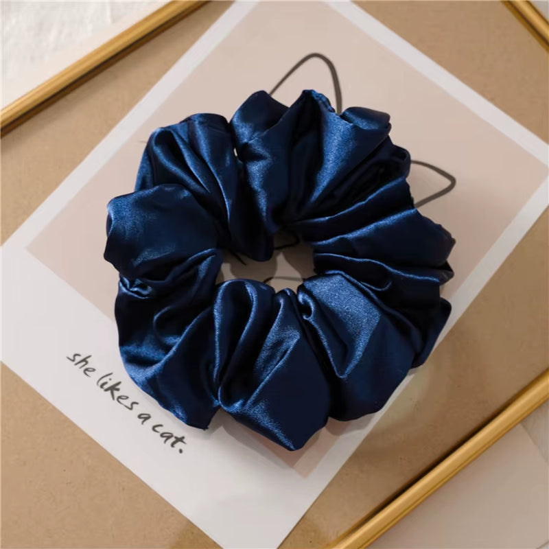 Hot Girl Luxe Satin Scrunchie – Super Wide, Bold & Smooth Hair Tie for All Hair Types 