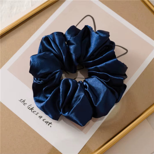 Hot Girl Luxe Satin Scrunchie – Super Wide, Bold & Smooth Hair Tie for All Hair Types 