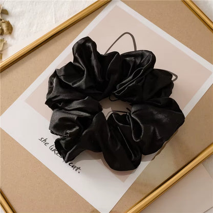 Hot Girl Luxe Satin Scrunchie – Super Wide, Bold & Smooth Hair Tie for All Hair Types 