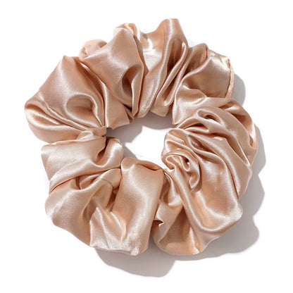 Hot Girl Luxe Satin Scrunchie – Super Wide, Bold & Smooth Hair Tie for All Hair Types 